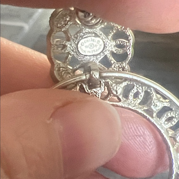 CHANEL Gold and Cream Filigree Earrings - Picture 9 of 15